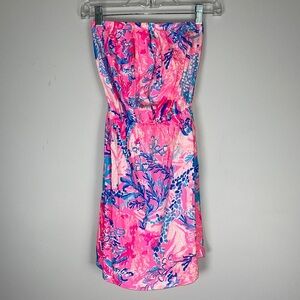 Lilly Pulitzer Windsor Dress Light Pascha Pink Aquadesiac Size XXS